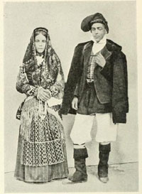 Sardinia folk costume