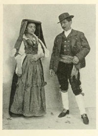 Calabria folk costume
