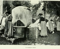 italian peasants contadini washing clothes 1908