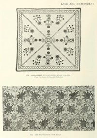 vintage embroidered bullock cover from Romagna