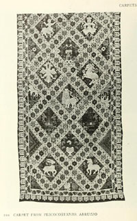 vintage carpets from Abruzzo