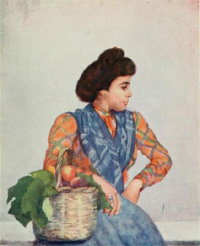 Naples fruit seller 1904