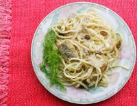 Spaghetti e finocchio siciliana di san giuseppa