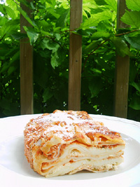 lasagna with ricotta cheese filling