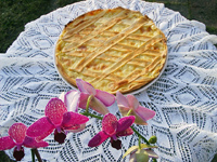 Italian Easter Pie with Ricotta, Barley and Pastry Cream