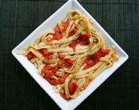 fettuccine with tomatoes
