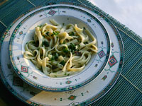 tagliatelle with anchovy and tunny fish