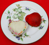 Heart-shaped St. Joseph's Day decorative breads