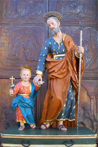 St. Joseph and baby Jesus