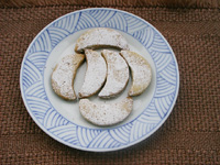 walnut crescent cookies
