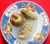 Italian apple strudel