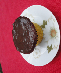 Genoese chocolate cup cakes