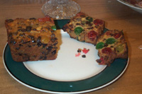 Zelten Christmas fruitcake