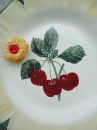 Italian Maraschino cherry cookies