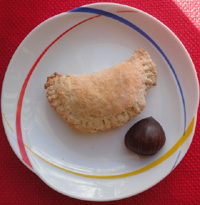 calzoncelli basilicata chestnut half moon pastries