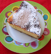 Sicilian crustless ricotta pie