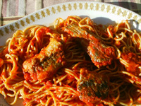 spagetti with eels